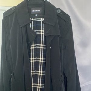 Black London Fog raincoat